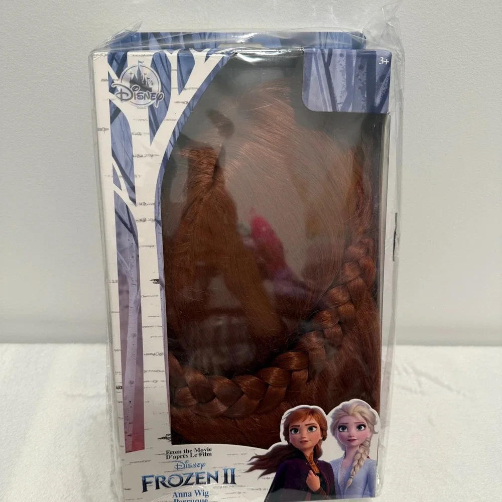Disney Frozen II Anna Wig Costume Hair Braid Halloween Cosplay Girls - Picture 1 of 3